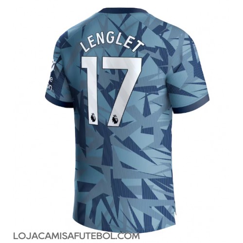 Camisa de Futebol Aston Villa Clement Lenglet #17 Equipamento Alternativo 2023-24 Manga Curta